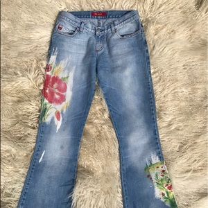 Miss Sixty’s Bootcut Floral Jeans